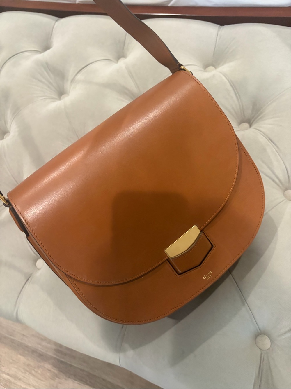 Celine Cognac Leather Troutter 
New/tags, dust bag